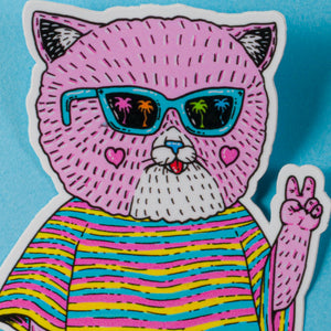 Pearl the Cat ステッカー